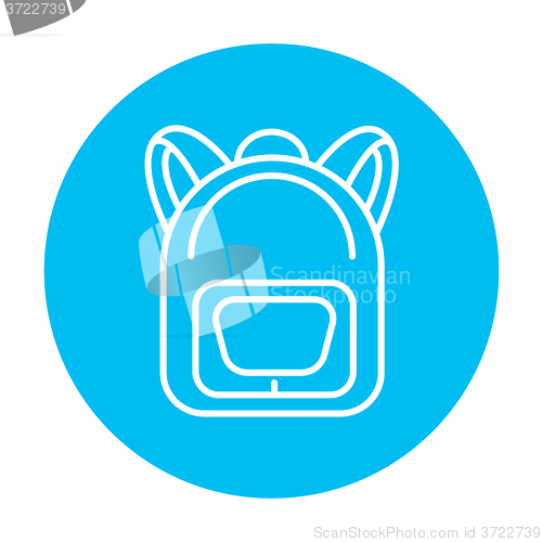 Image of Backpack line icon.