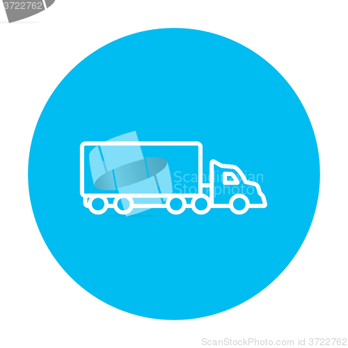 Image of Delivery truck line icon.