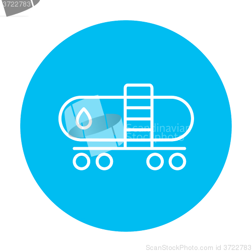 Image of Oil tank line icon.