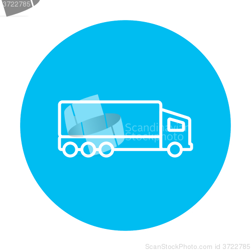 Image of Delivery truck line icon.