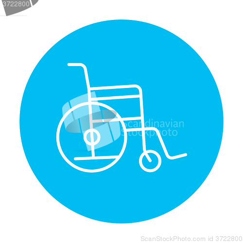 Image of Wheelchair line icon.