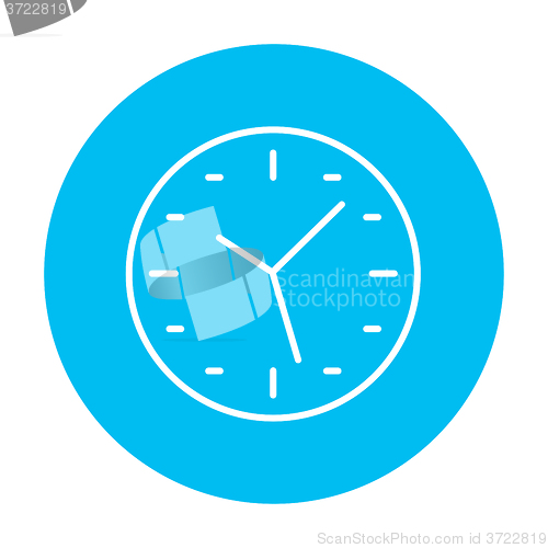 Image of Wall clock line icon.