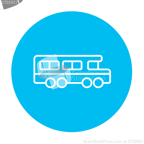 Image of School bus line icon.