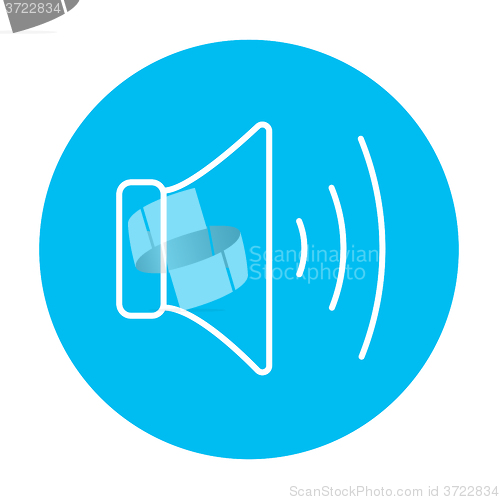 Image of Speaker volume line icon.