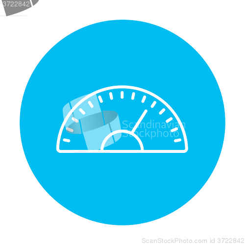 Image of Speedometer line icon.