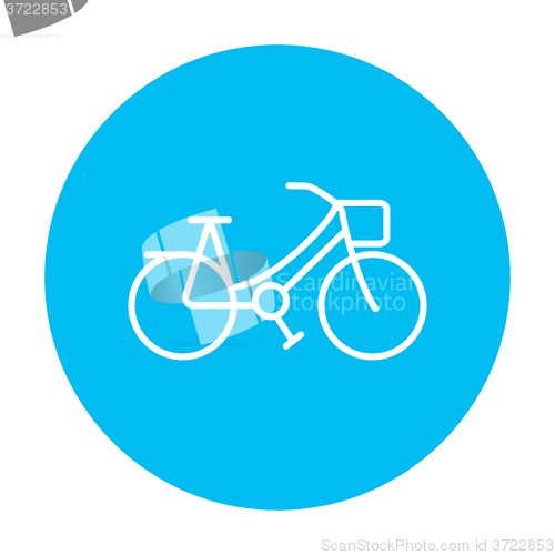 Image of Bicycle line icon.