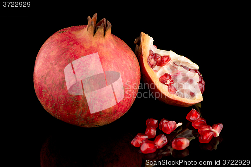 Image of Ripe pomegranate fruit