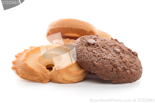 Image of Butter cookies on white