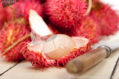 Image of fresh rambutan fruits 