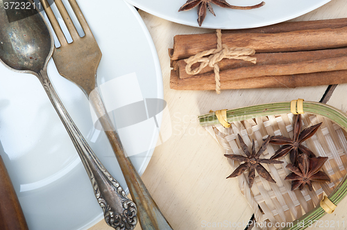 Image of rustic table set 