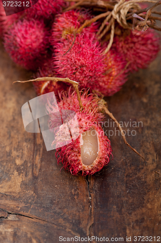 Image of fresh rambutan fruits 