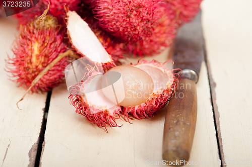 Image of fresh rambutan fruits 