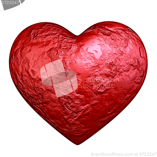 Image of Red heart stone