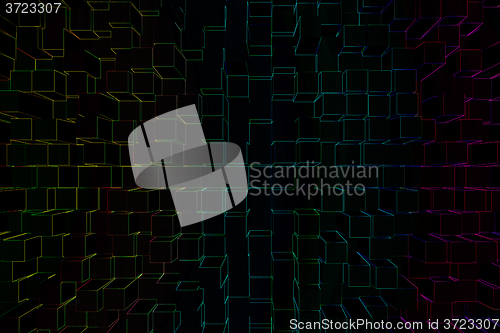 Image of Colorful square texture background