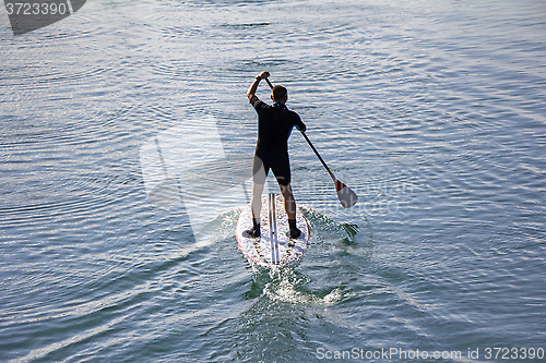 Image of Stand up paddle boarder