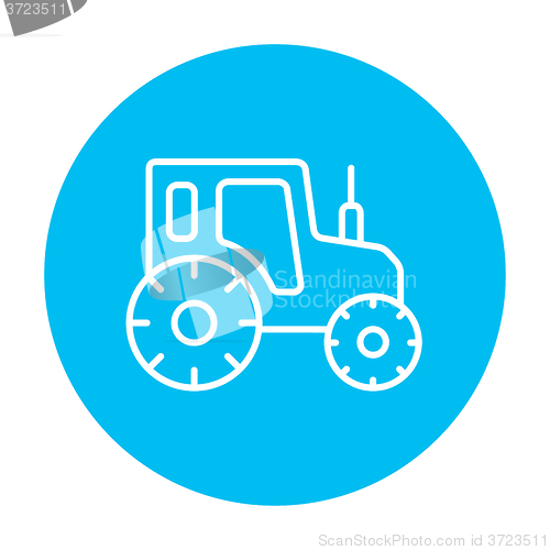 Image of Tractor line icon.