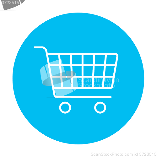 Image of Shopping cart line icon.