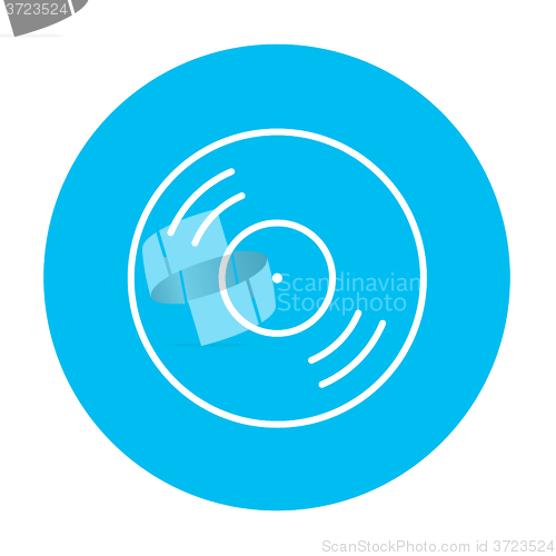 Image of Disc line icon.