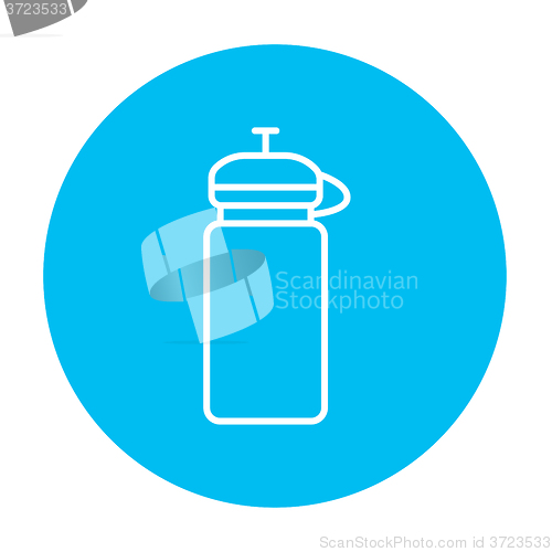 Image of Sport water bottle line icon.