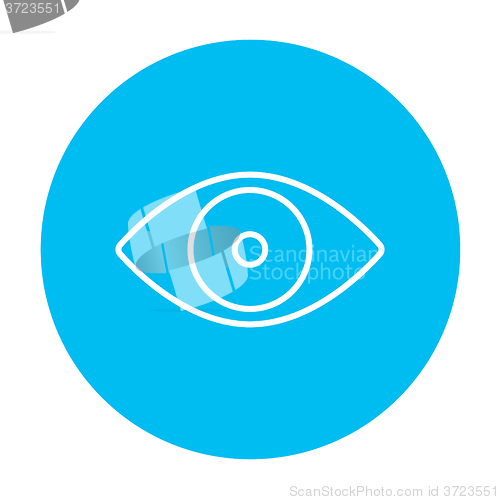 Image of Eye line icon.