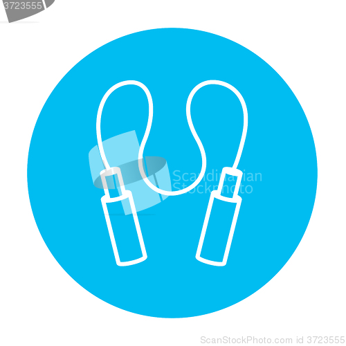 Image of Jumping rope line icon.