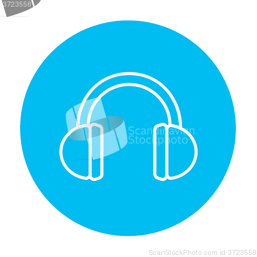 Image of Headphone line icon.