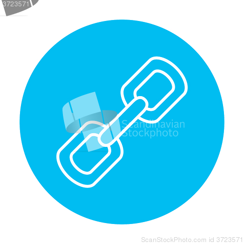 Image of Chain links line icon.