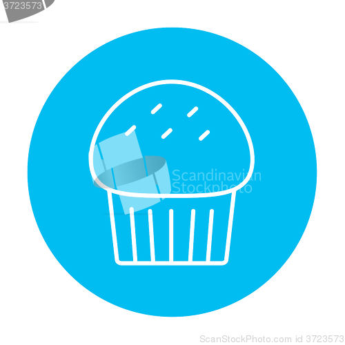 Image of Cupcake line icon.