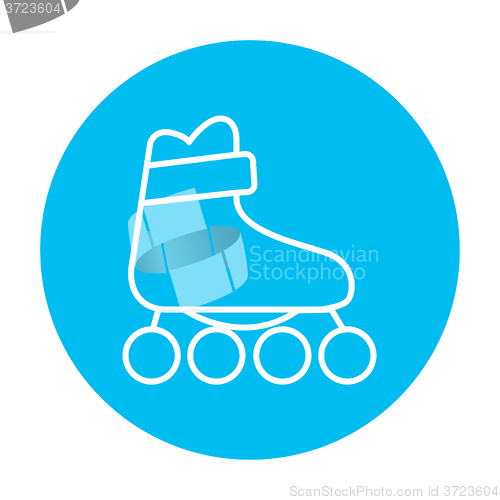 Image of Roller skate line icon.