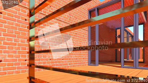 Image of Exterior Patio Lounge in the evening