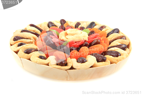 Image of dried fruits isolated