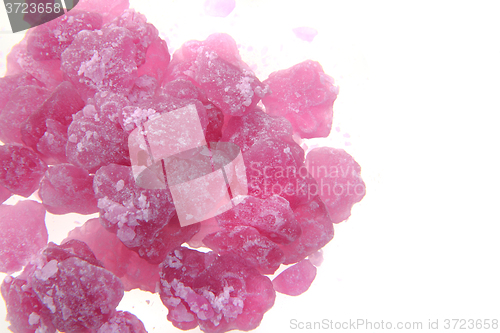 Image of violet candies isolated