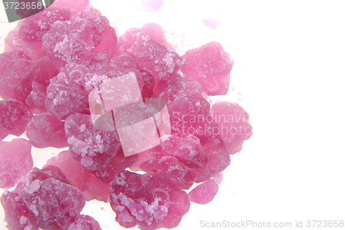 Image of violet candies isolated