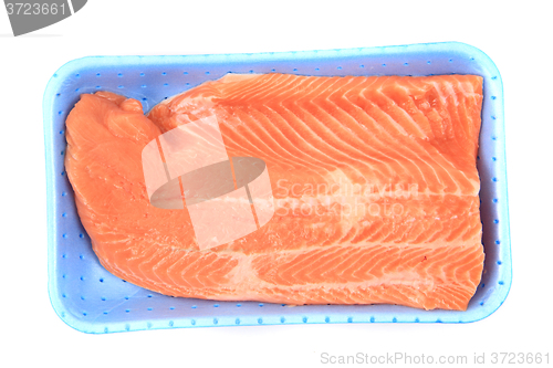 Image of salmon fish fillet isolated