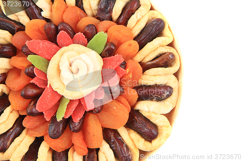 Image of dried fruits isolated