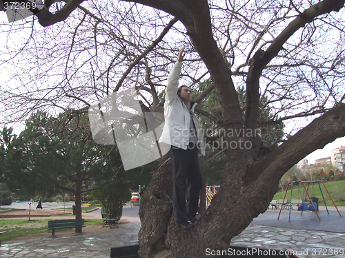 Image of trying to climb