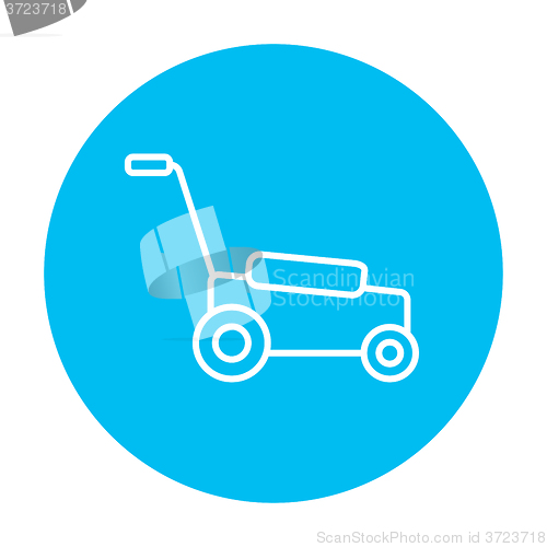 Image of Lawnmover line icon.