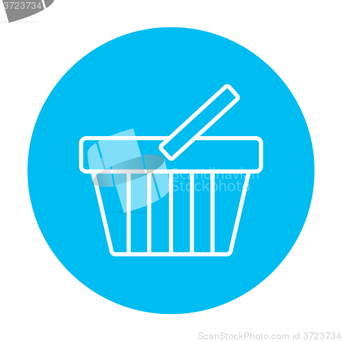 Image of Shopping basket line icon.