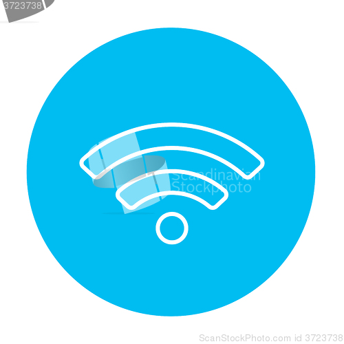 Image of Wifi sign line icon.