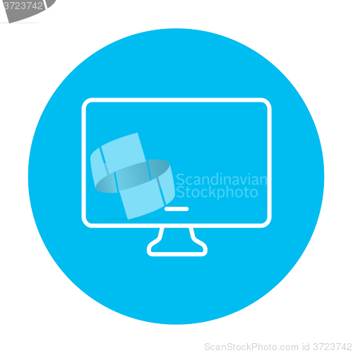 Image of Monitor line icon.