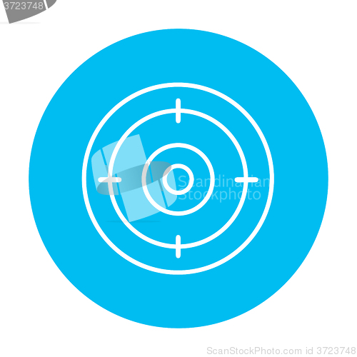 Image of Target board line icon.