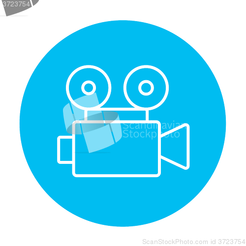 Image of Video camera line icon.