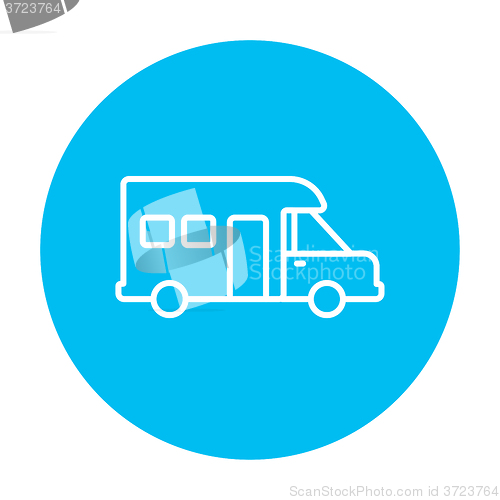 Image of Motorhome line icon.