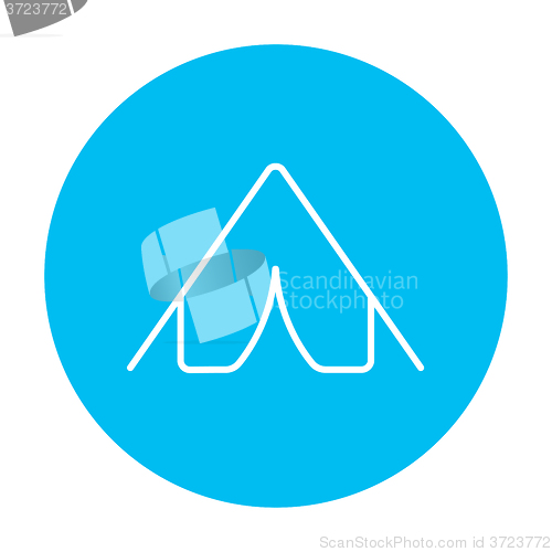 Image of Tent line icon.