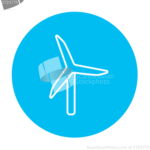 Image of Windmill line icon.