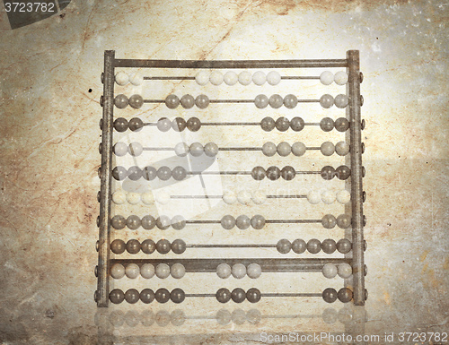 Image of Vintage picture of an old abacus