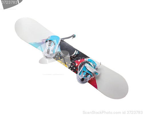 Image of Old snowboard isolated