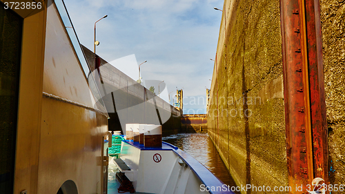 Image of One of the locks on navigable river 