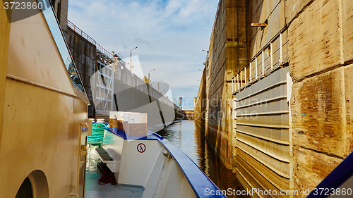 Image of One of the locks on navigable river 