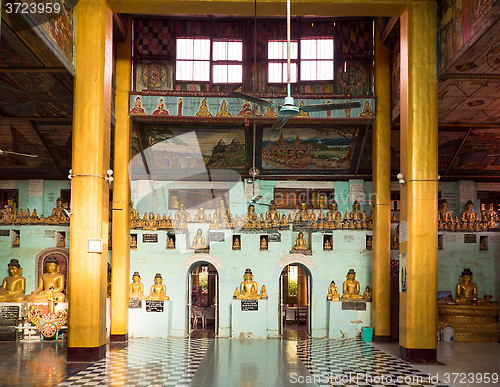 Image of Interior of the Shite-thaung Temple in Mrauk-U, Myanmar